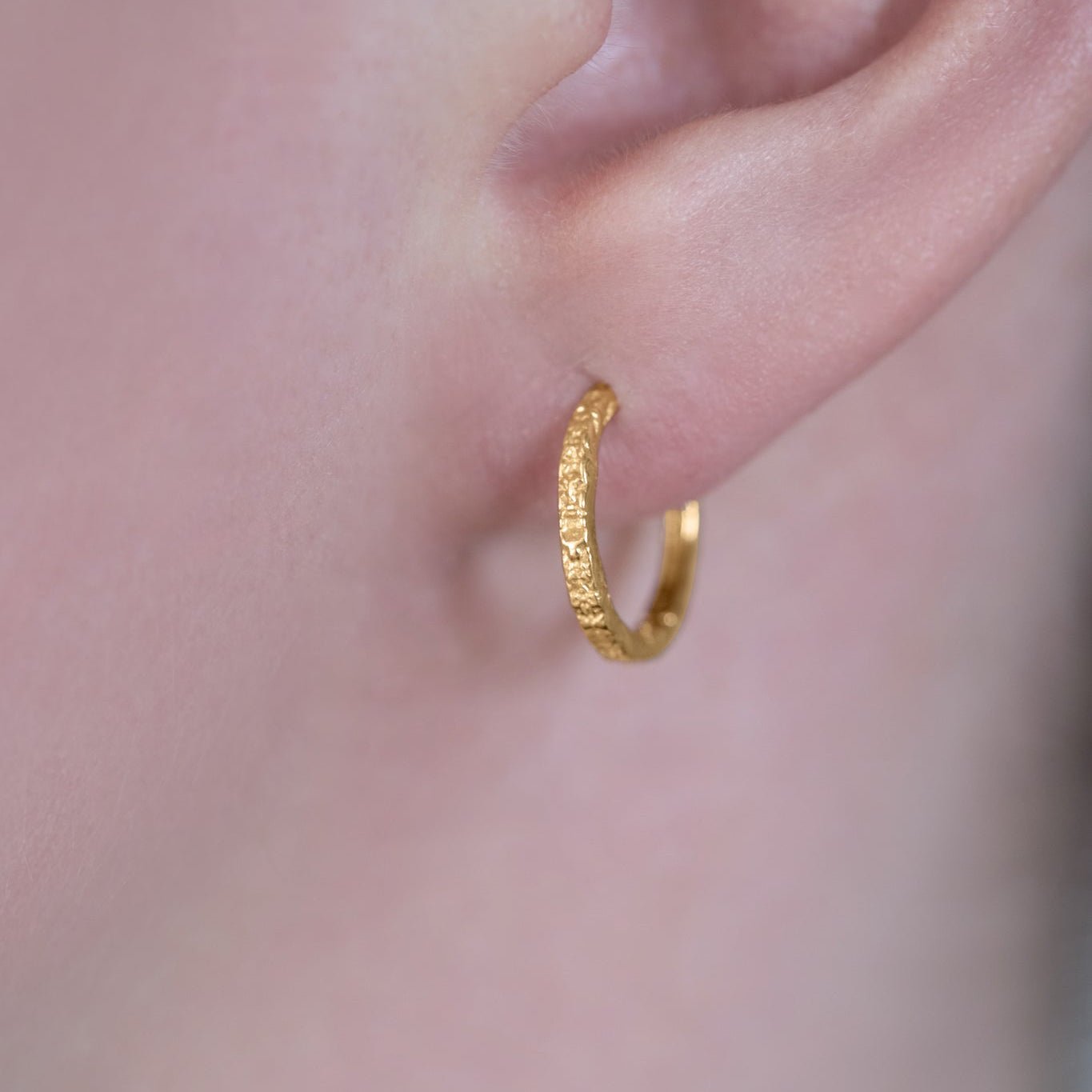 Gehämmerte Creole Alva Mini - Ohrringe - eva før