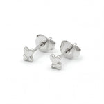Mini Heart Studs Yara with Diamond - Ohrstecker - eva før
