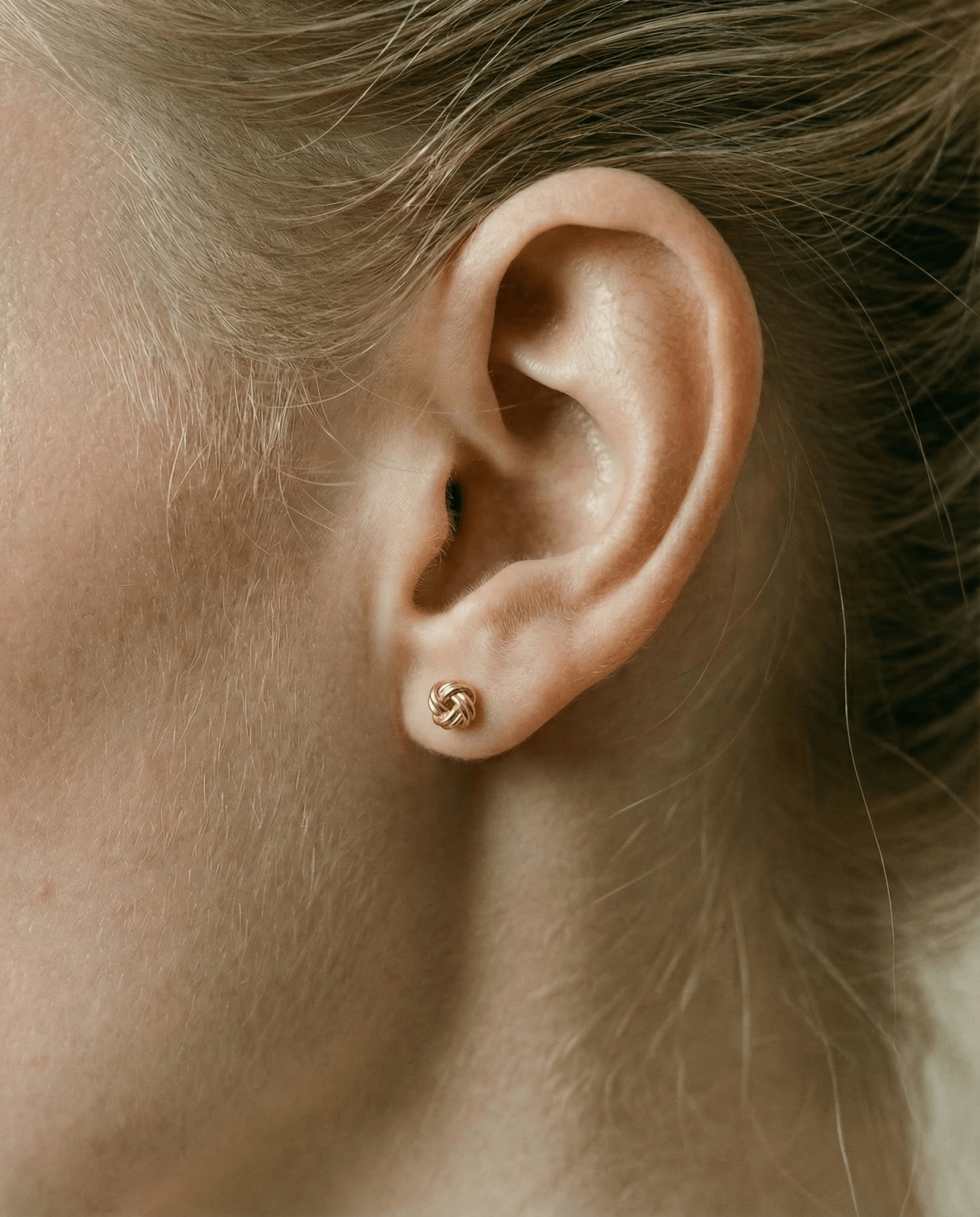 Mini knot stud earrings Niva - Ohrstecker - eva før